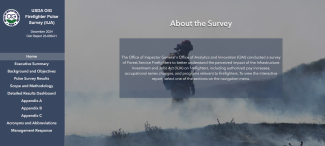 USDA OIG Firefighter Pulse Survey (IIJA)